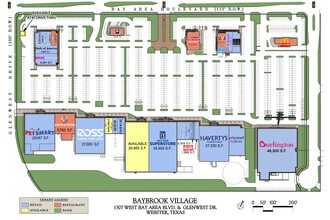 1501-1549 W Bay Area Blvd, Webster, TX à louer Plan de site– Image 1 sur 1