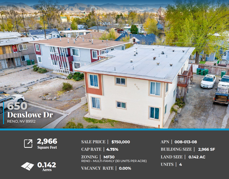 650 Denslowe Dr, Reno, NV à vendre - Photo de l’immeuble – Image 2 sur 5