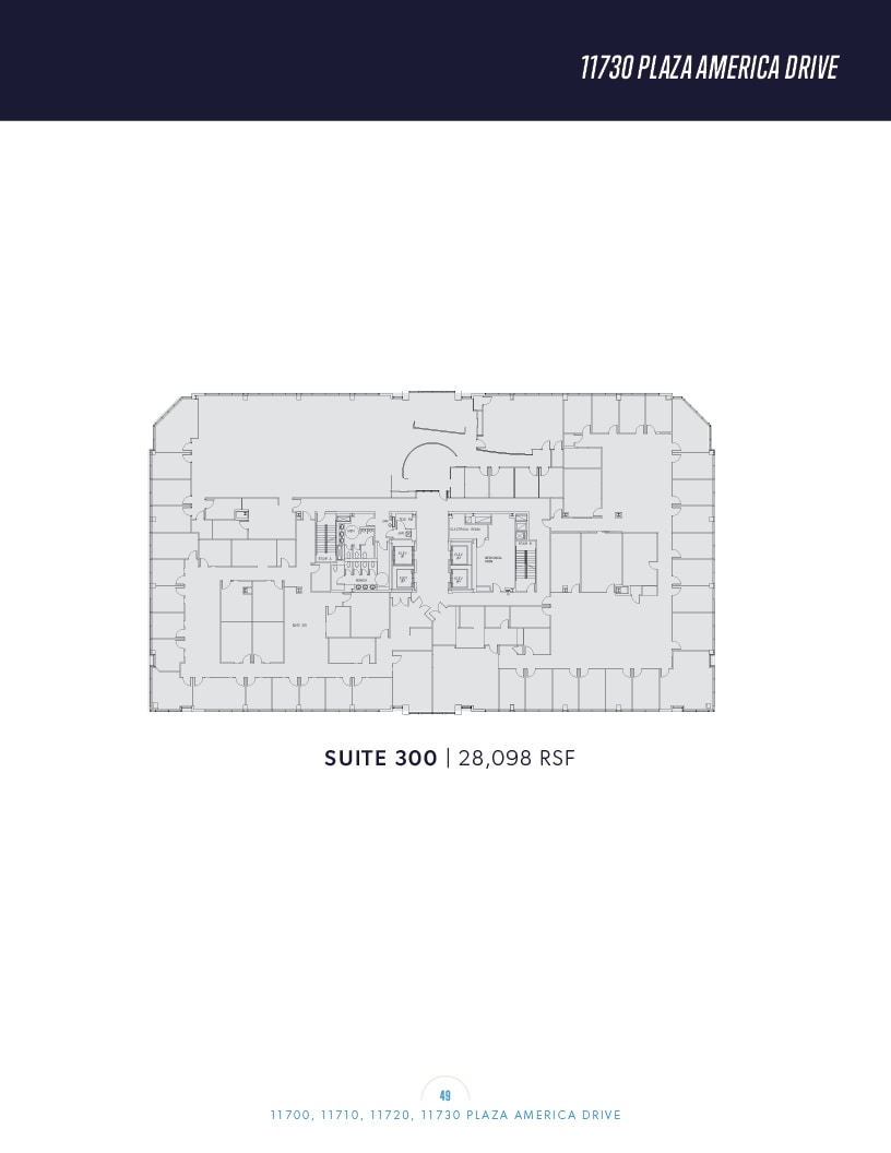 11700 Plaza America Dr, Reston, VA à louer Plan d’étage– Image 1 sur 1