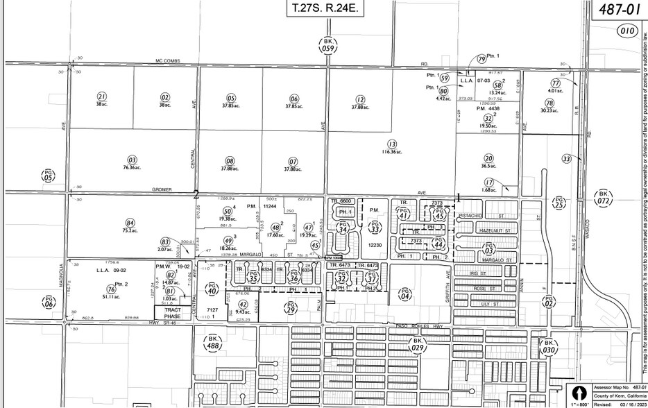 14833 Annin Ave, Wasco, CA à vendre - Plan cadastral – Image 2 sur 2