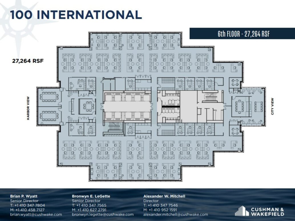 100 International Dr, Baltimore, MD à louer Plan d’étage– Image 1 sur 1