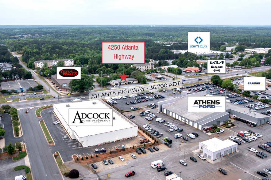 4250 Atlanta Hwy, Bogart, GA à vendre - Aérien – Image 3 sur 14