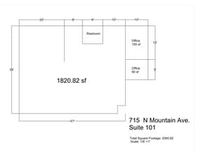 715 N Mountain Ave, Upland, CA à louer Plan de site– Image 1 sur 1