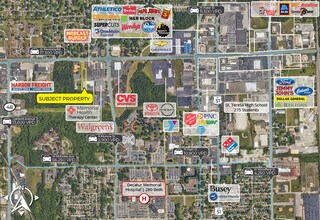 757 W Pershing Rd, Decatur, IL - Vue aérienne vue de carte