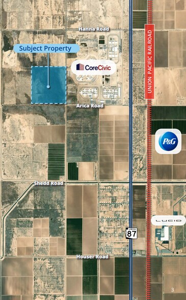 NWC Arica Rd & La Palma Rd, Eloy, AZ à vendre - Aérien – Image 2 sur 3