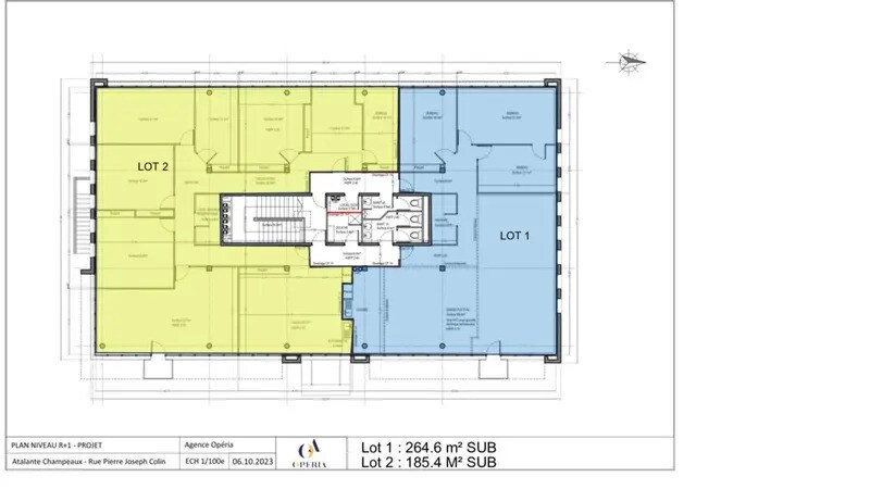 Bureau dans Rennes à louer - Plan d’étage – Image 2 sur 2