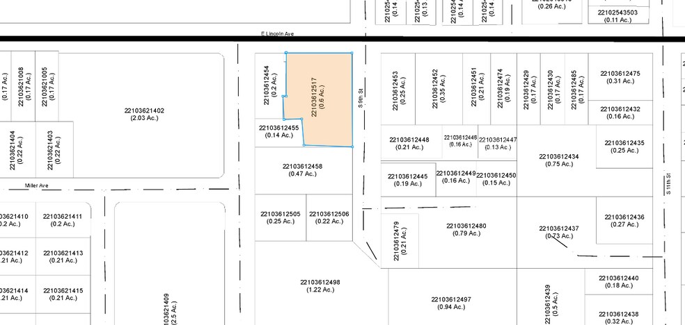 841 E Lincoln Ave, Sunnyside, WA à louer - Plan cadastral – Image 2 sur 2
