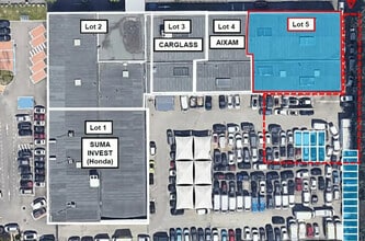 Vénissieux, RHO - VUE AÉRIENNE vue de carte