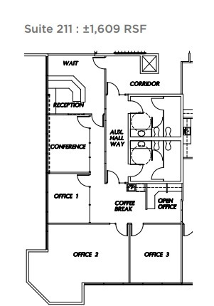 5001 California Ave, Bakersfield, CA à louer Plan d’étage– Image 1 sur 1