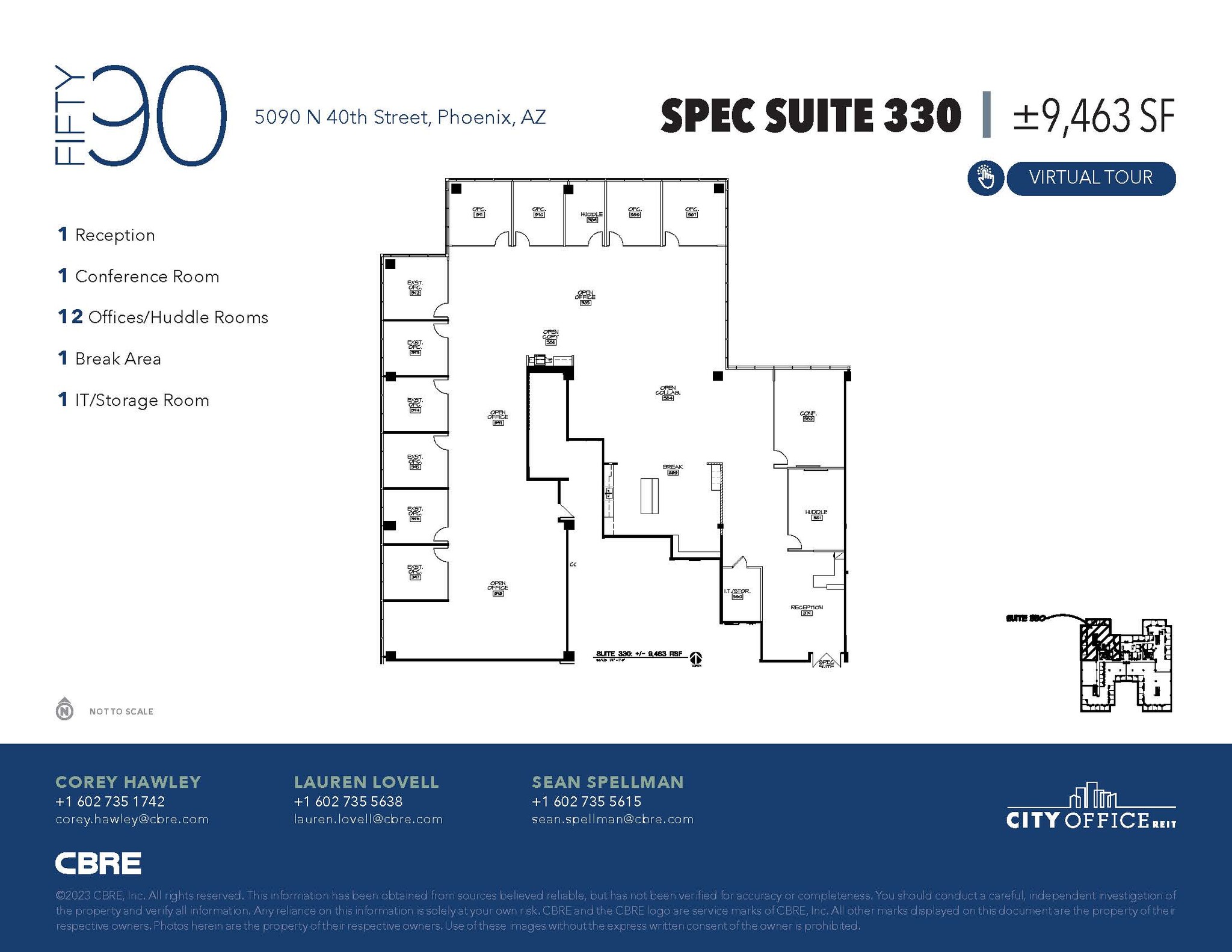 5090 N 40th St, Phoenix, AZ à louer Plan d’étage– Image 1 sur 1