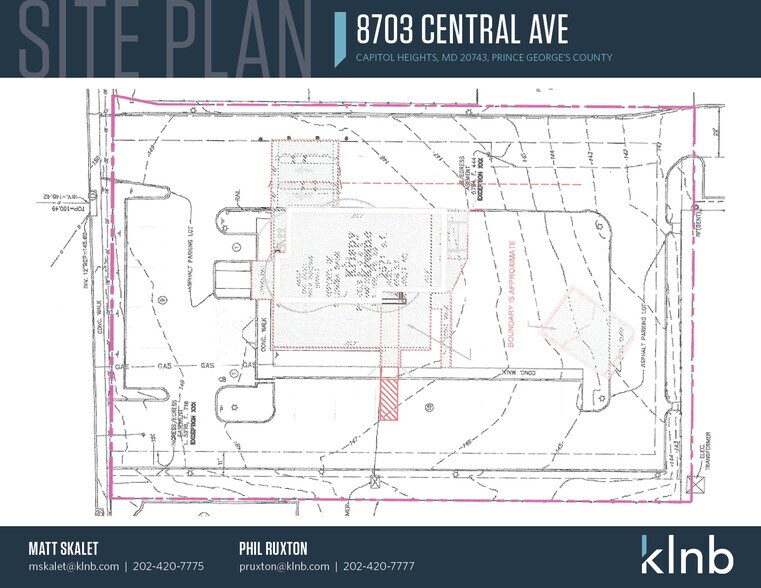 8703 Central Ave, Capitol Heights, MD à louer - Plan de site – Image 2 sur 3