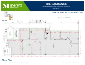 1122 Kenilworth Dr, Towson, MD à louer Plan d’étage– Image 1 sur 1