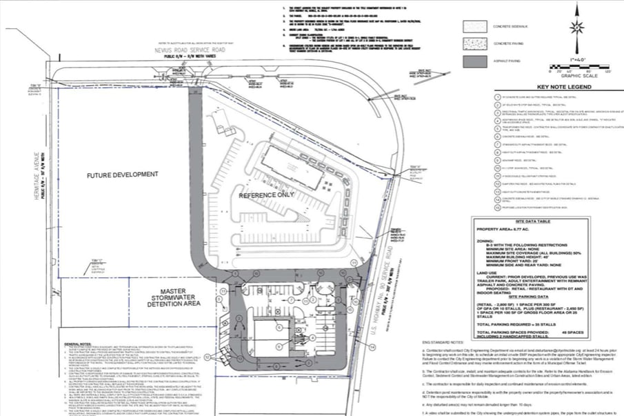 NWC Nevius Rd, Mobile, AL à louer Plan de site– Image 1 sur 1