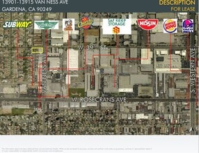 13901-13915 Van Ness Ave, Gardena, CA - VUE AÉRIENNE  vue de carte