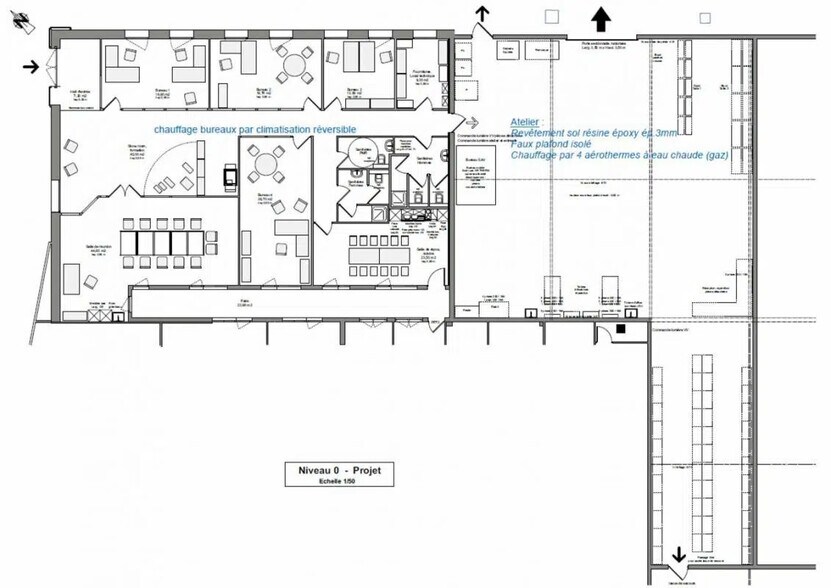 Local d’activités dans Reyrieux à louer - Plan d’étage – Image 2 sur 3