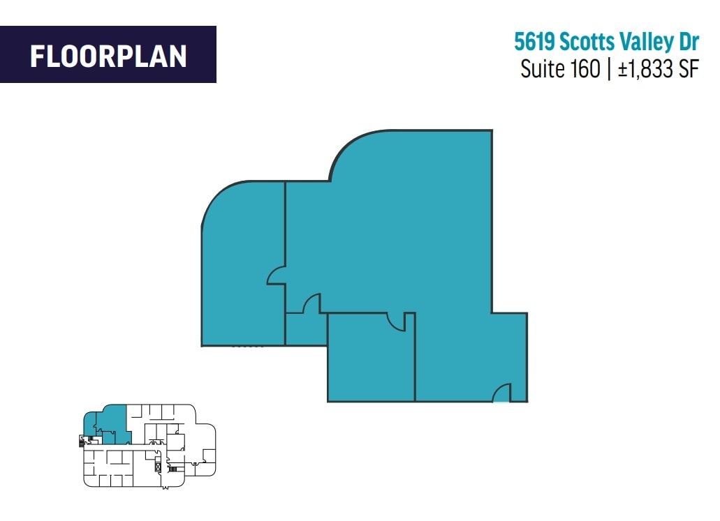 5619 Scotts Valley Dr, Scotts Valley, CA à louer Plan d’étage– Image 1 sur 1