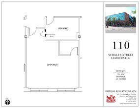 110 E Schiller St, Elmhurst, IL à louer Plan de site– Image 1 sur 1