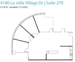 4180 La Jolla Village Dr, La Jolla, CA à louer Plan d’étage– Image 2 sur 2
