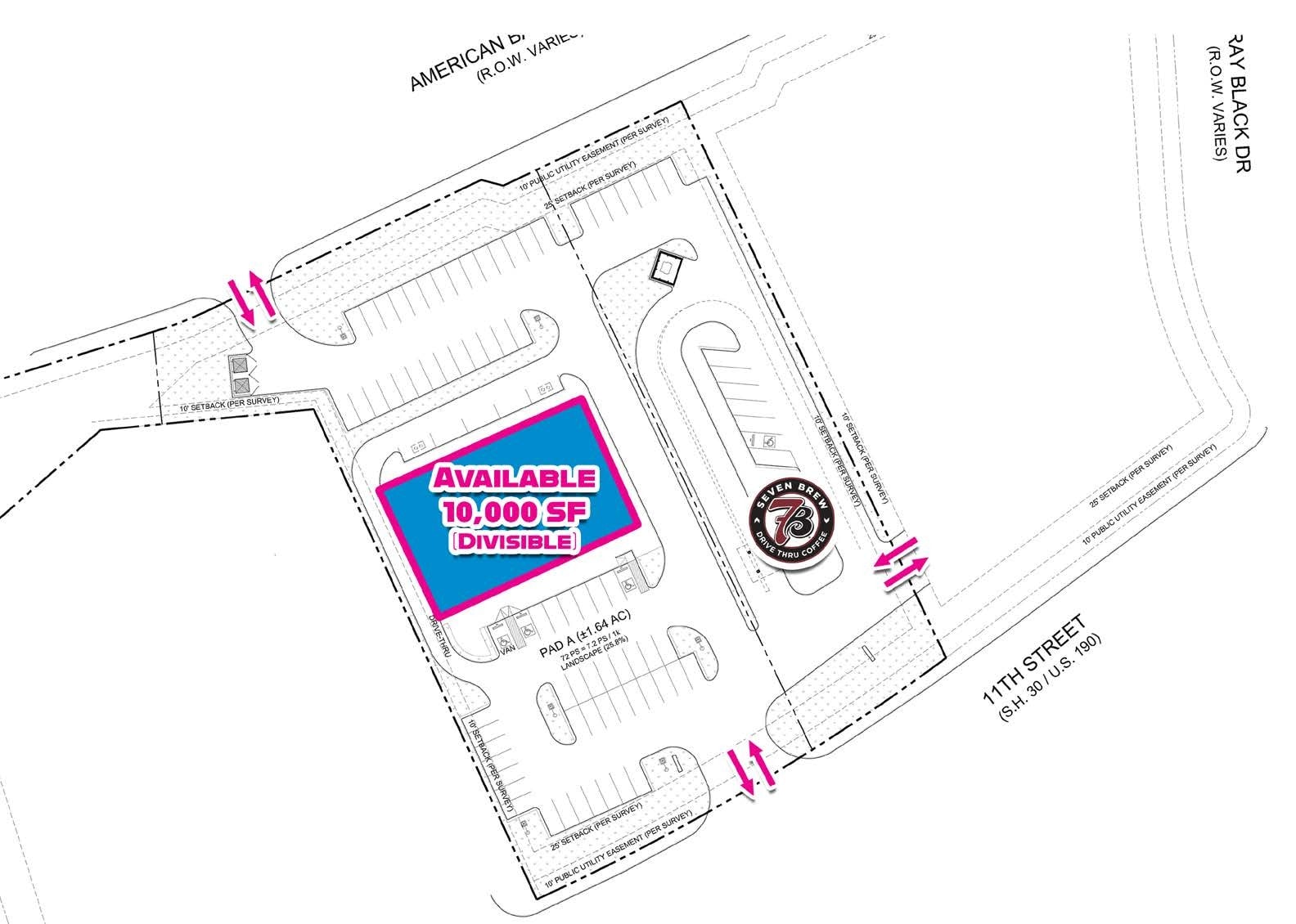 NEQ Interstate 45 & 11th St, Huntsville, TX à louer Plan de site– Image 1 sur 1
