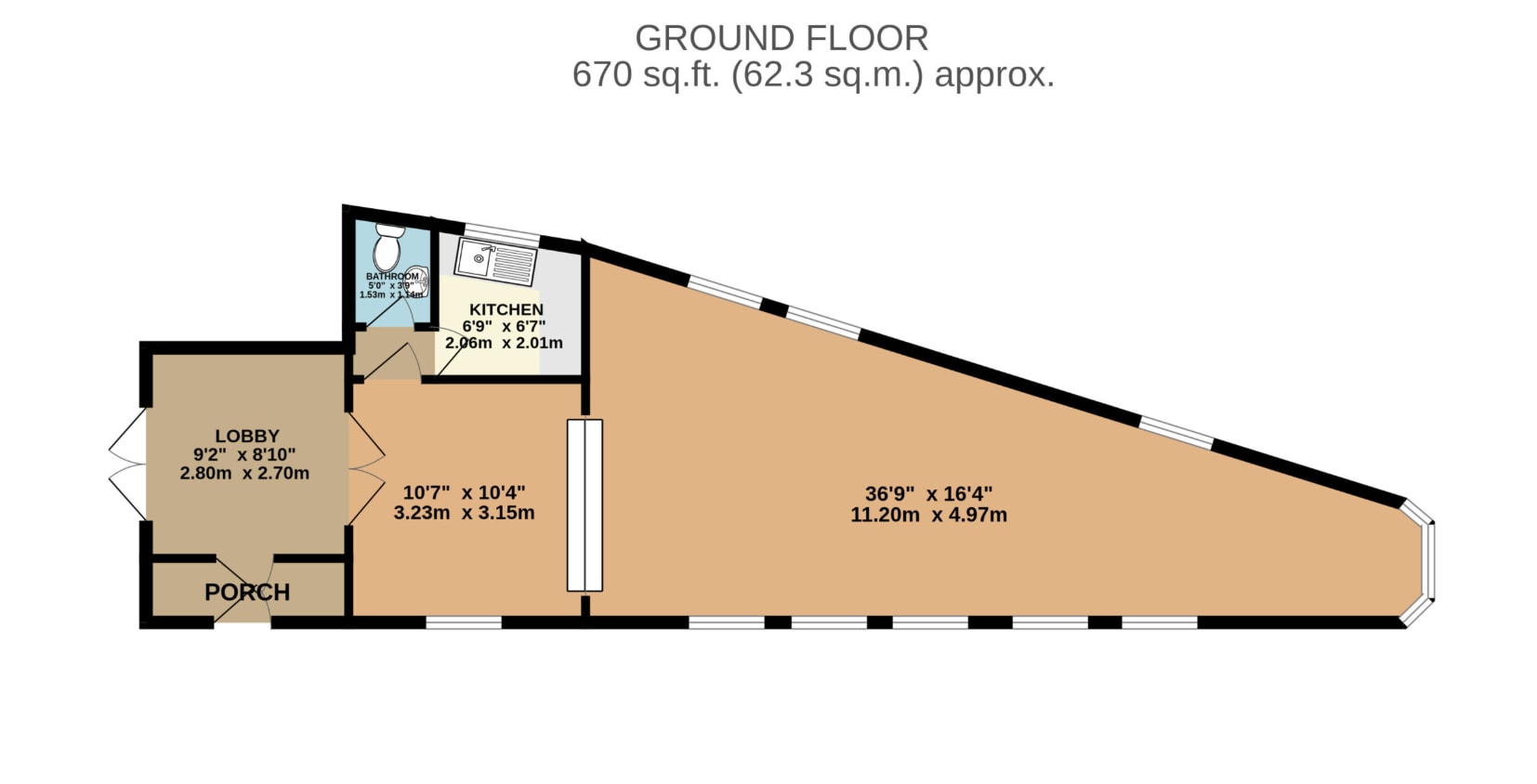129 Colne Rd, Burnley à louer Plan d’étage– Image 1 sur 1