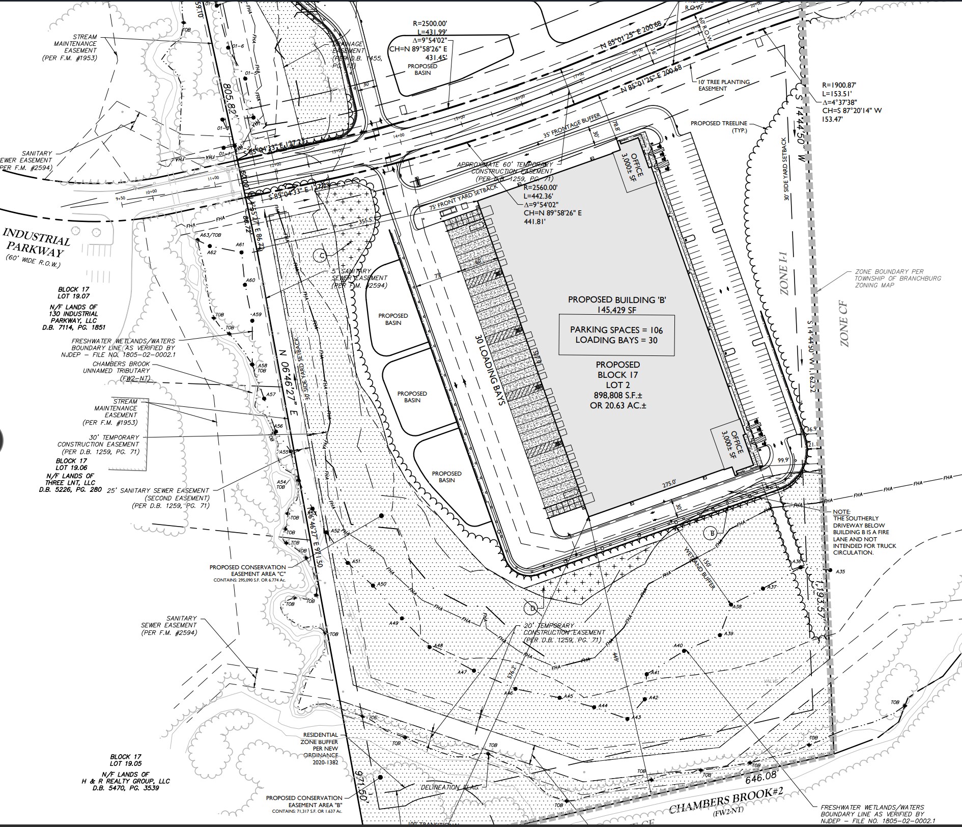 129 Industrial Pkwy, Branchburg, NJ à vendre Plan de site– Image 1 sur 4