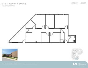 7111 Harwin Dr, Houston, TX à louer Plan d’étage– Image 1 sur 1