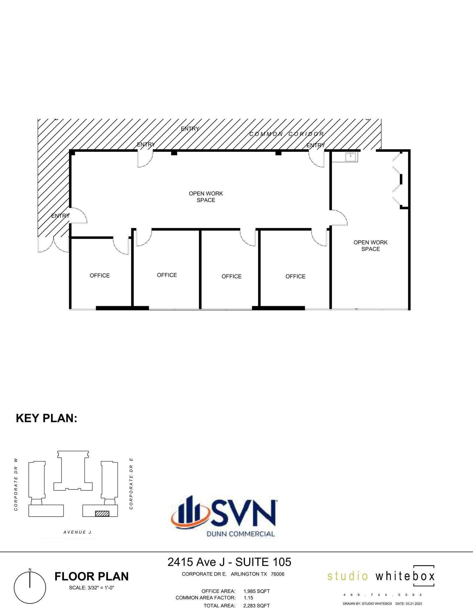 2401 Avenue J, Arlington, TX à louer Plan de site– Image 1 sur 2