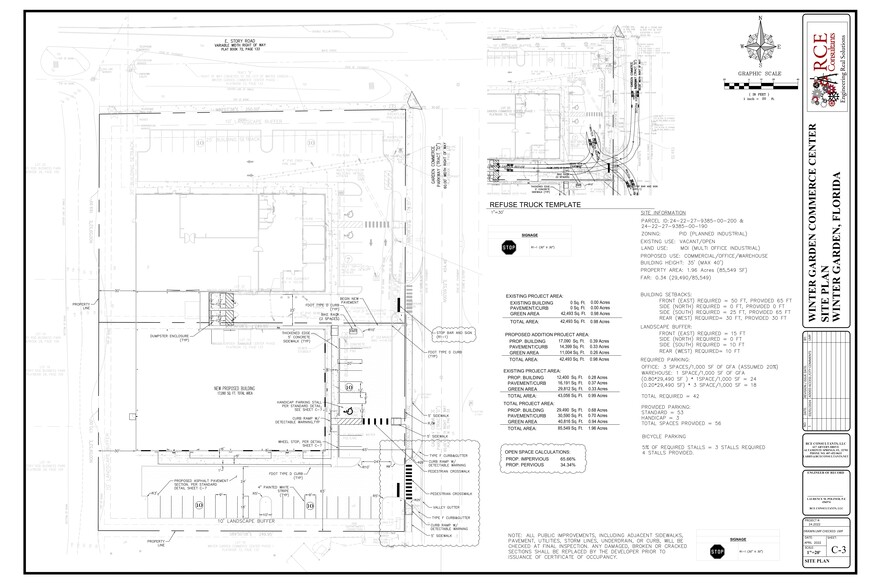 630 Garden Commerce Pky, Winter Garden, FL à louer - Plan de site – Image 1 sur 2