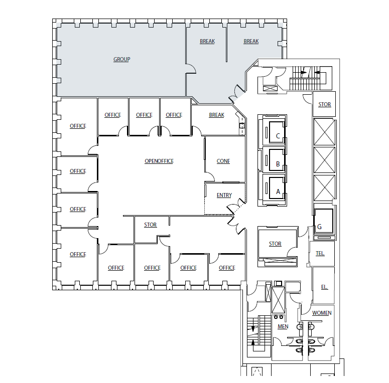 456 Montgomery St, San Francisco, CA à louer Plan d’étage– Image 1 sur 1