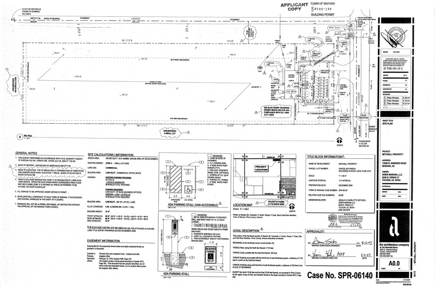 13549 N Sanders Rd, Marana, AZ à louer - Plan de site – Image 3 sur 10