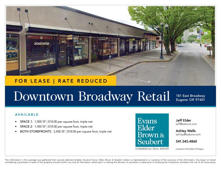 181 E Broadway, Eugene, OR à louer - Photo de l’immeuble – Image 3 sur 6