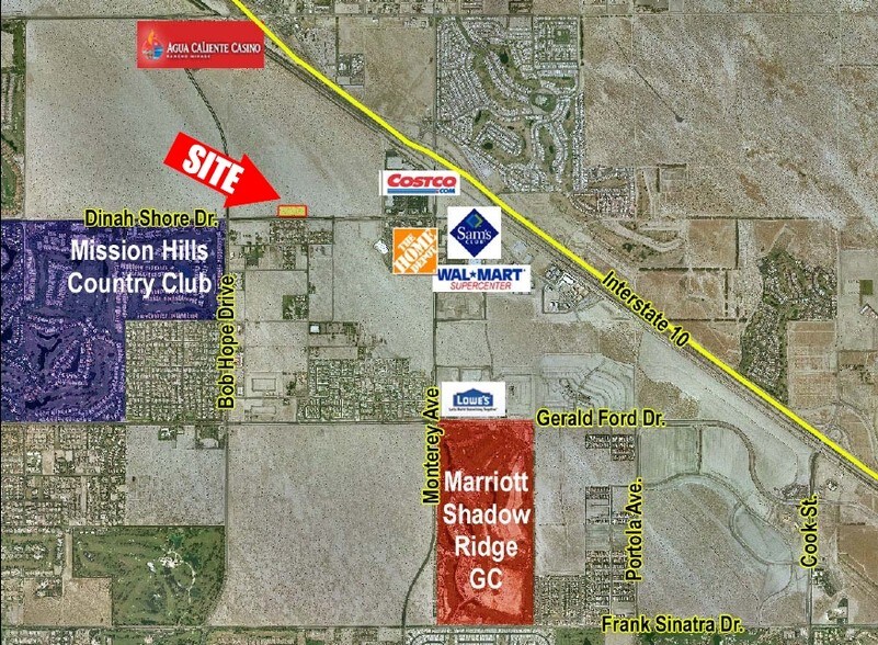 N Dinah Shore Dr @ Bob Hope Dr, Rancho Mirage, CA à vendre - Photo principale – Image 1 sur 8