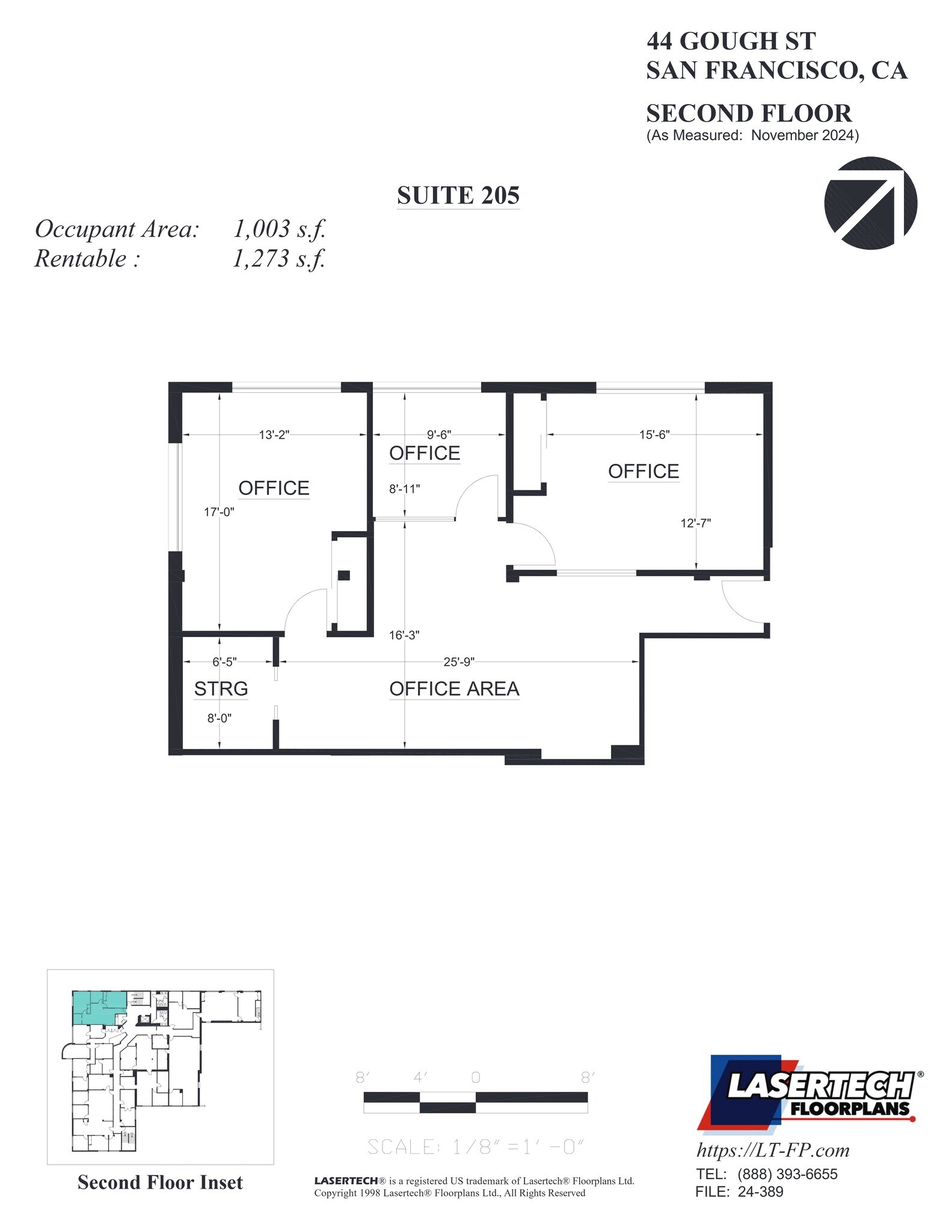 44 Gough St, San Francisco, CA à louer Plan de site– Image 1 sur 1