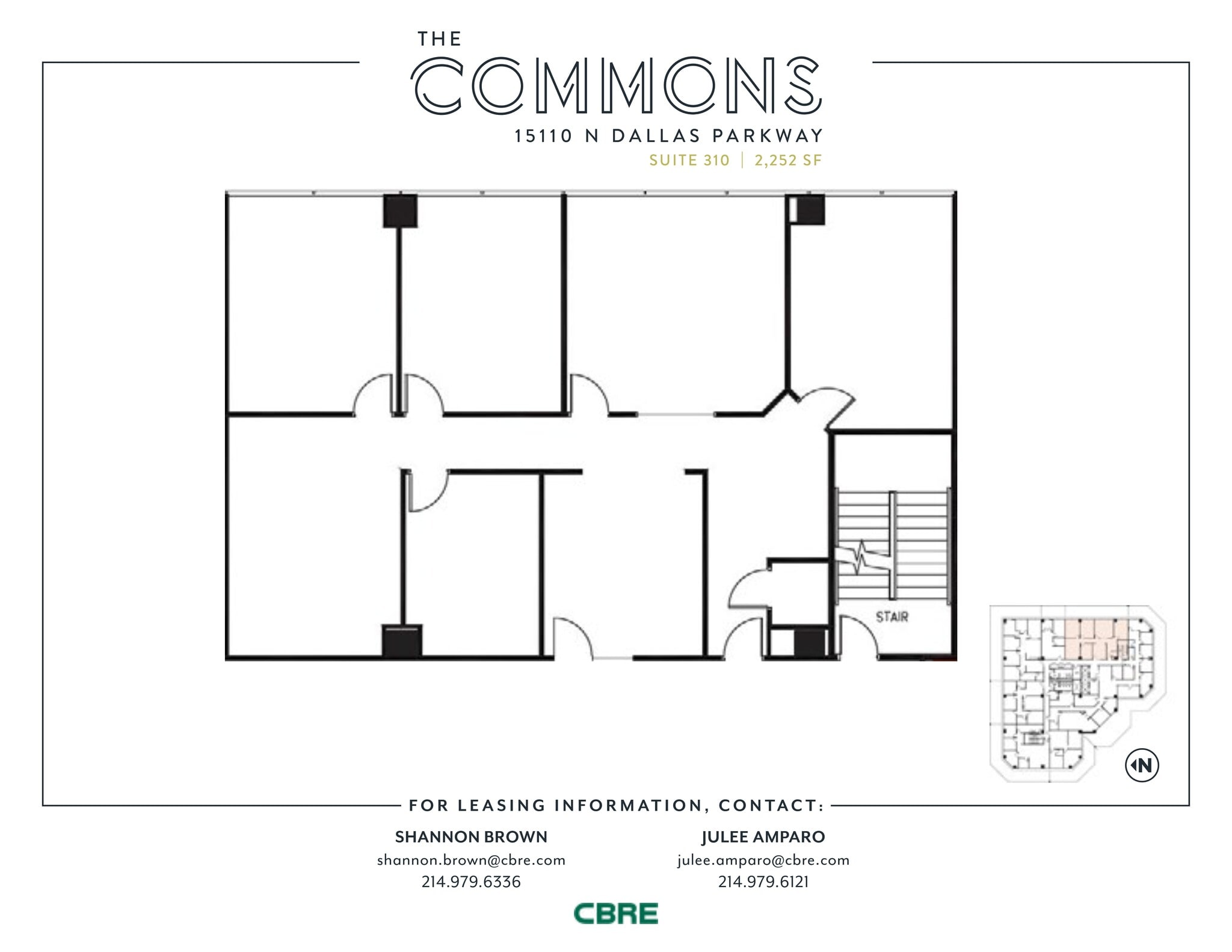 15110 N Dallas Pky, Dallas, TX à vendre Plan d’étage– Image 1 sur 1