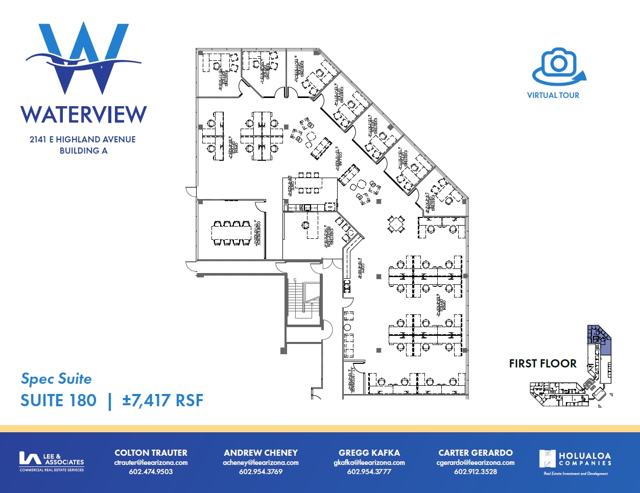 2141 E Highland Ave, Phoenix, AZ à louer Plan d’étage– Image 1 sur 1