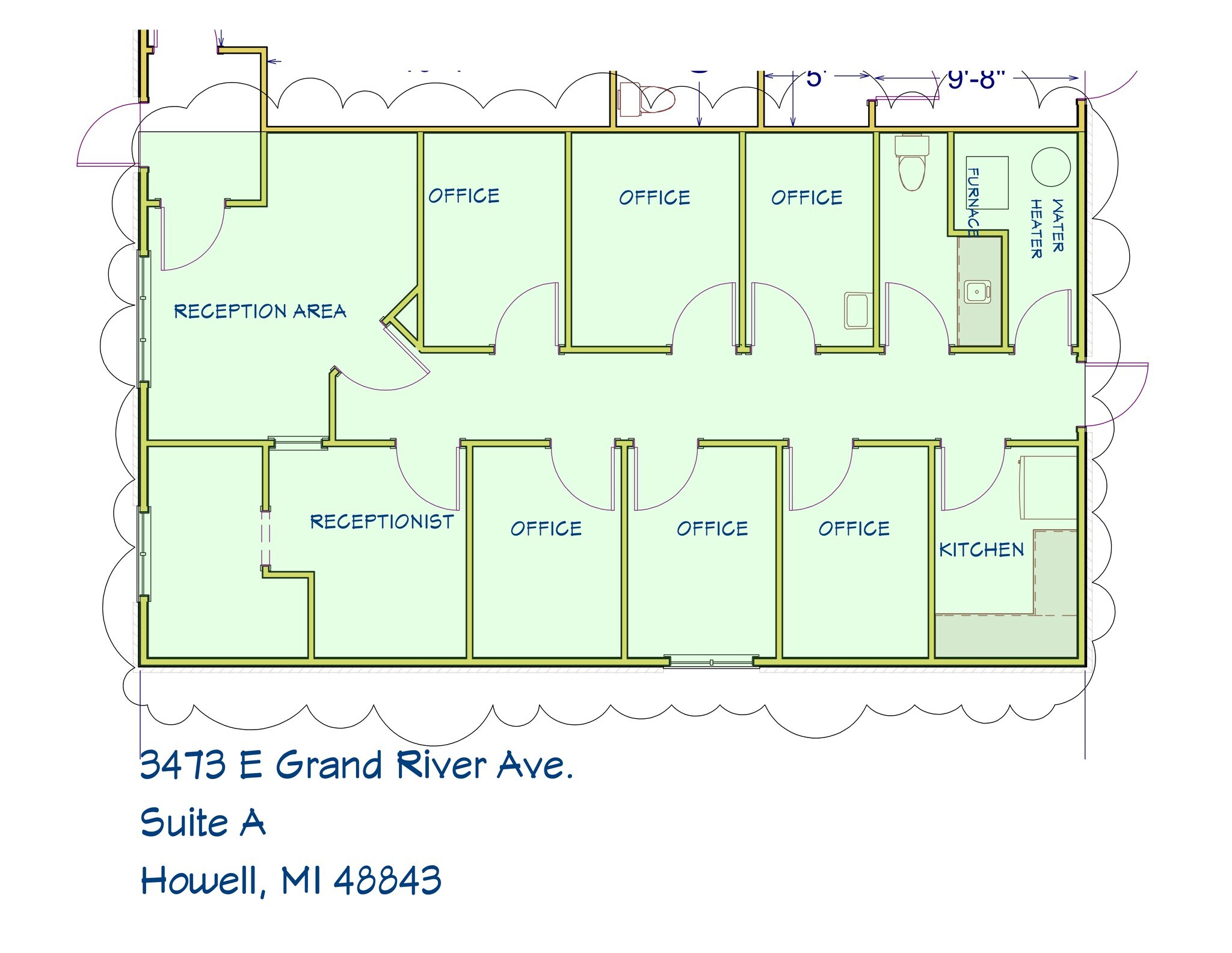 3471 E Grand River Ave, Howell, MI à louer Plan de site– Image 1 sur 1