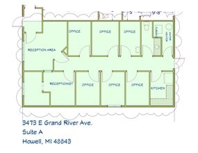 3471 E Grand River Ave, Howell, MI à louer Plan de site– Image 1 sur 1