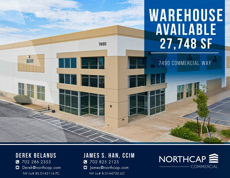 7490 Commercial Way, Henderson, NV à louer - Photo de l’immeuble – Image 1 sur 13
