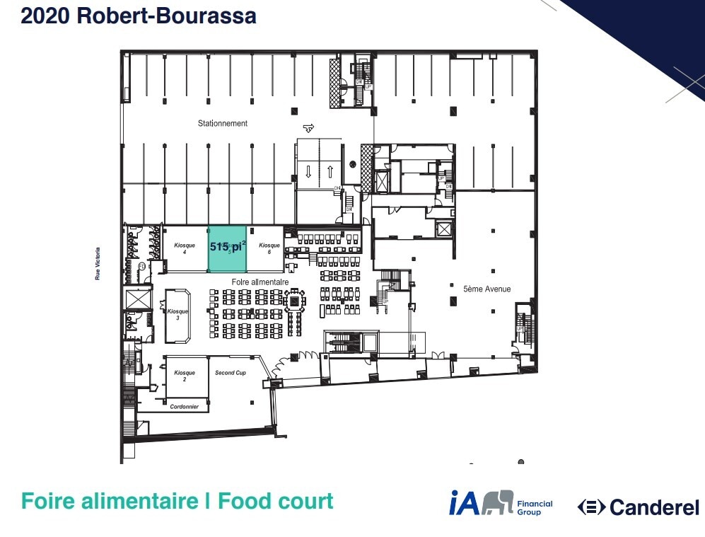 2020 Boul Robert-Bourassa, Montréal, QC à louer Plan d’étage– Image 1 sur 1