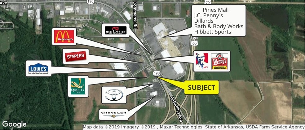 Auto Dr, Pine Bluff, AR à vendre - Aérien – Image 1 sur 2