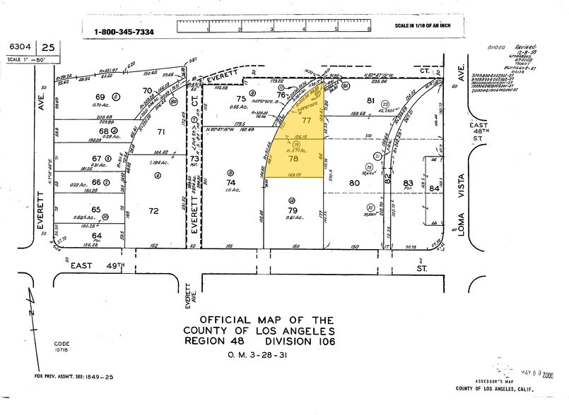 4800 Dekalb Ave, Vernon, CA à louer - Plan cadastral – Image 2 sur 3