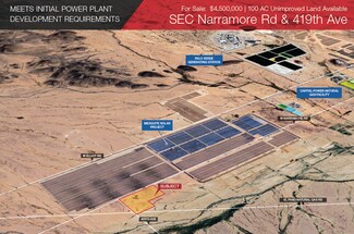 Plus de détails pour SEC Narramore Rd & 419th Ave, Buckeye, AZ - Terrain à vendre