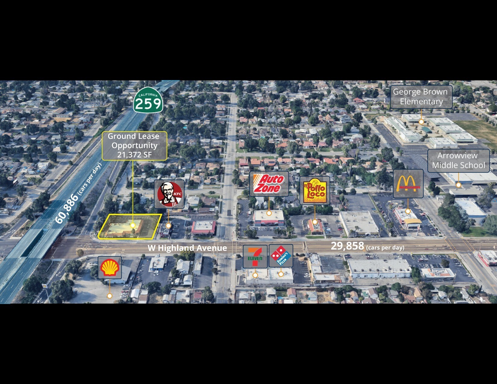 850 W Highland Ave, San Bernardino, CA à louer Photo principale– Image 1 sur 7
