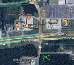 235 Co 39 rd, Chelsea, AL - Vue aérienne  vue de carte