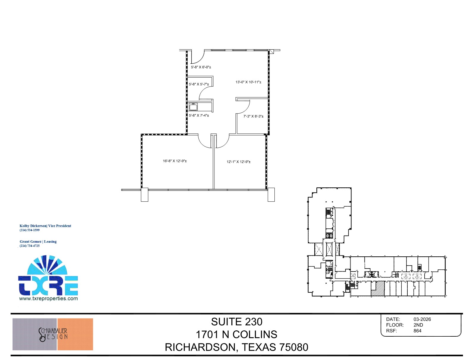 1701 N Collins Blvd, Richardson, TX à louer Plan d’étage– Image 1 sur 1