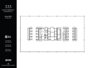 333 S Wabash Ave, Chicago, IL à louer Plan d’étage– Image 1 sur 1