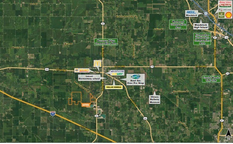 21619 Pleasant Grove Rd, Marengo, IL à vendre - Aérien – Image 2 sur 2