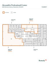 4660 Kenmore Ave, Alexandria, VA à louer Plan d’étage– Image 1 sur 1