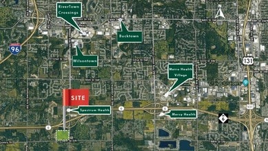 4093 & 4103 68th St SW, Byron Center, MI - VUE AÉRIENNE  vue de carte