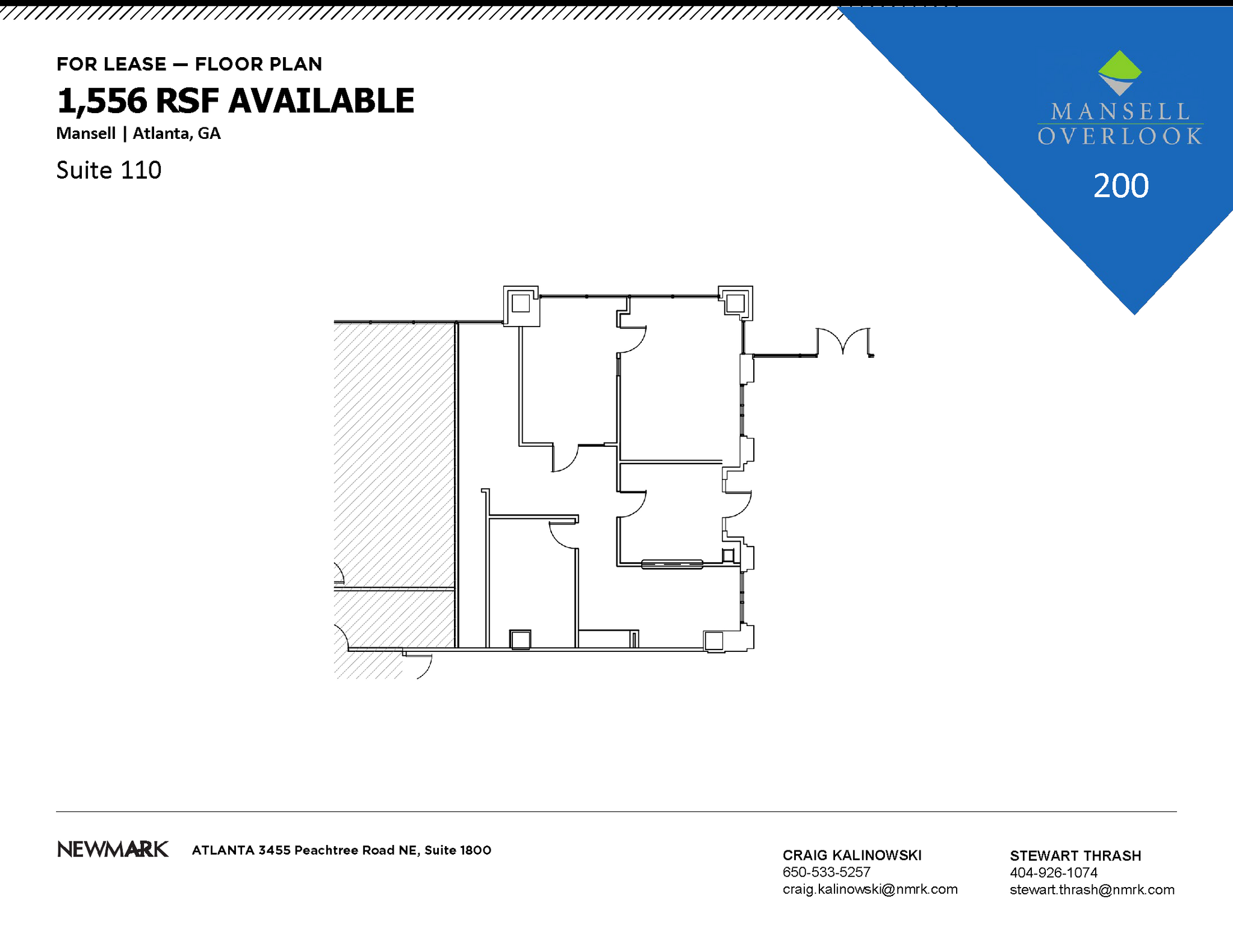 200 Mansell Ct E, Roswell, GA à louer Plan d’étage– Image 1 sur 1